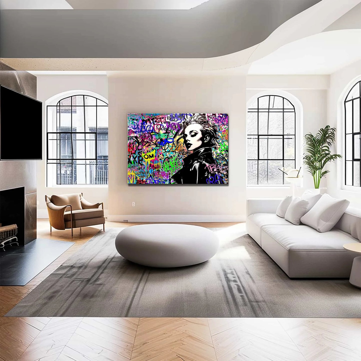 Colorful Graffiti Art of Madonna - Chromatic Chaos Wall Print-Madonnas Chromatic Chaos-Graphique Addictions
