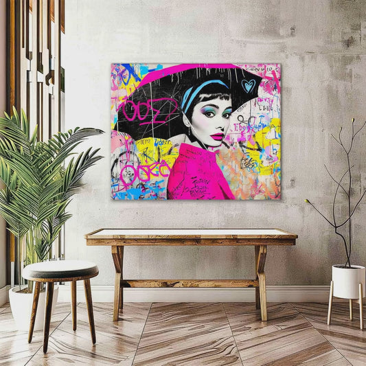 Audrey Hepburn Graffiti Drizzle