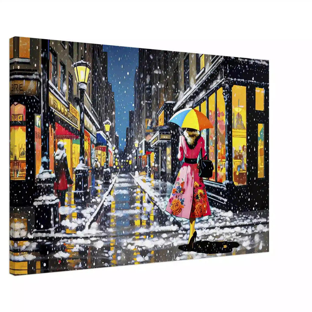 Van Gogh Style Oil Painting Print - Vintage Snowflakes Art Print-8x12 inches-Vintage Snowflakes-Graphique Addictions
